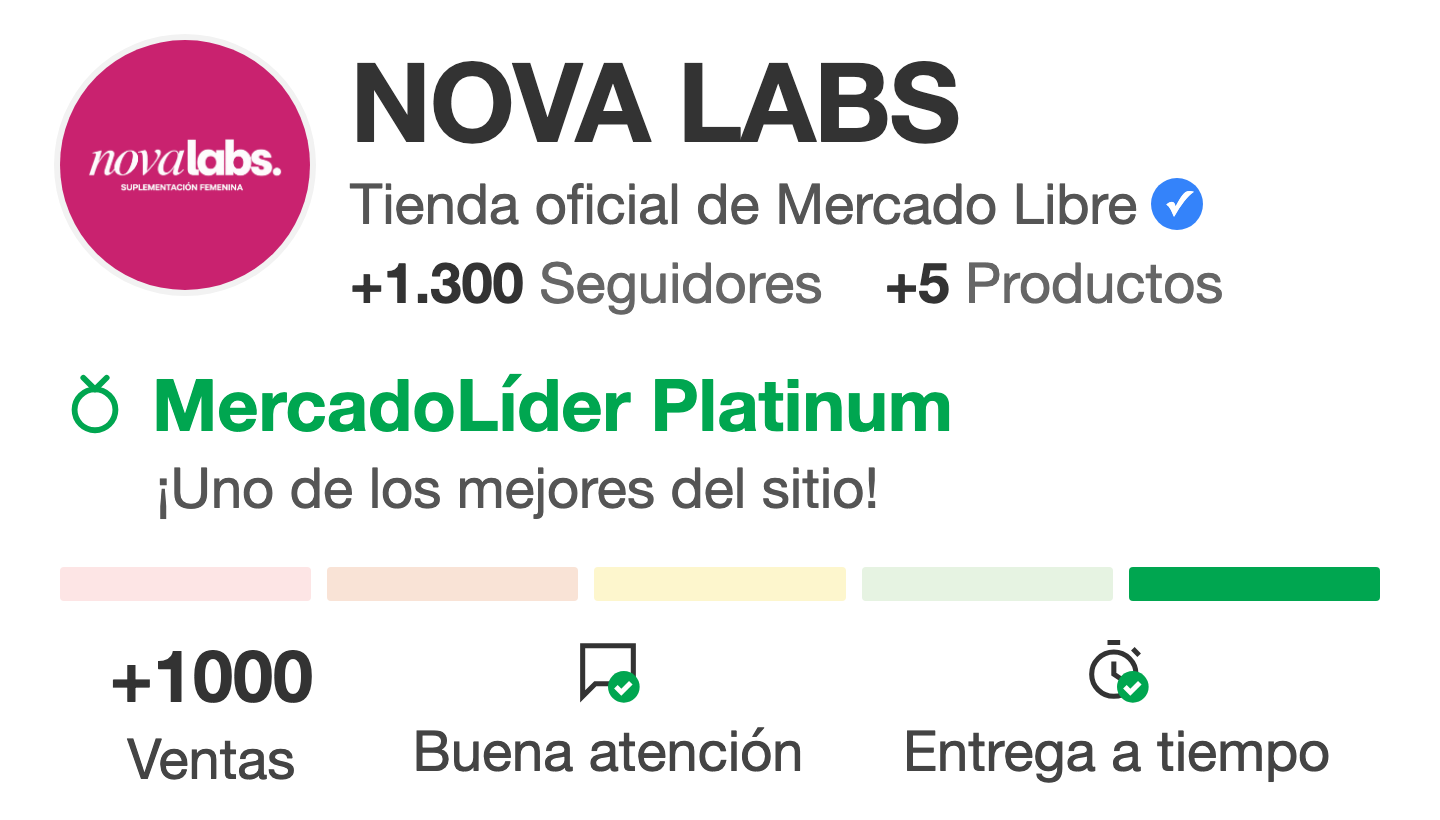 NOVA LABS - MercadoLíder Platinum en Mercado Libre
