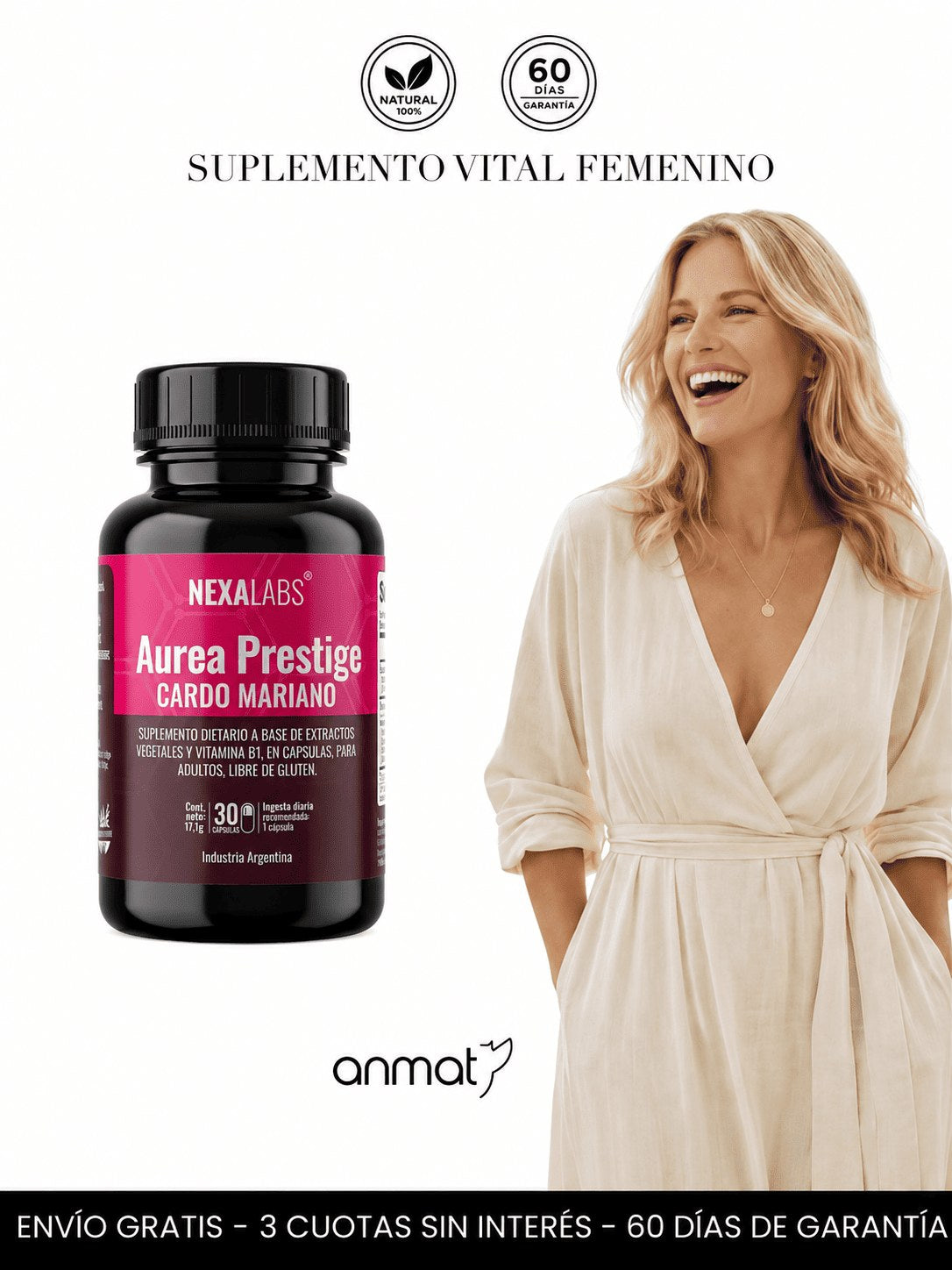 Aurea Prestige de NovaLabs, suplemento vital femenino